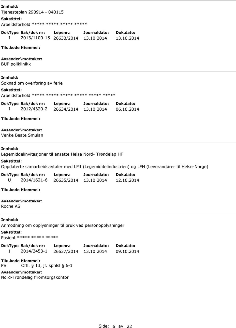 2014 Venke Beate Smulan Legemiddelinvitasjoner til ansatte Helse Nord- Trøndelag HF Oppdaterte samarbeidsavtaler med LM (Legemiddelindustrien) og