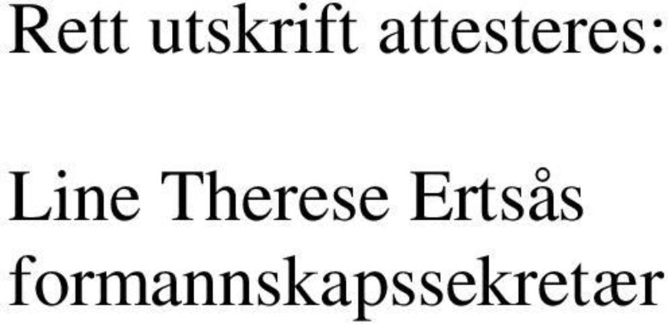 Therese Ertsås