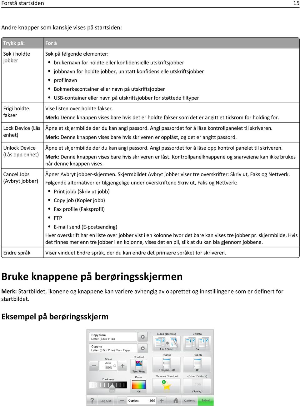 eller navn på utskriftsjobber USB-container eller navn på utskriftsjobber for støttede filtyper Vise listen over holdte fakser.