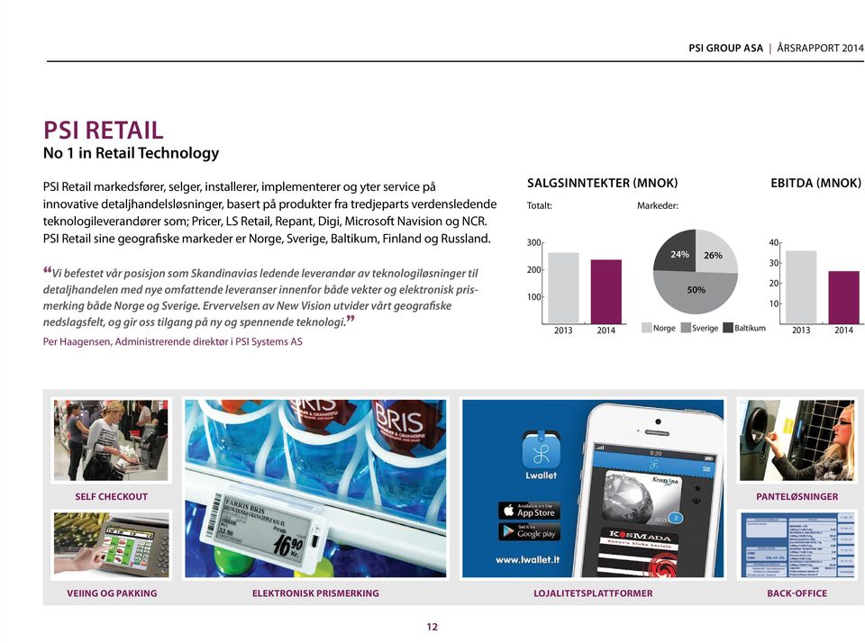 PSI Retail sine geografiske markeder er Norge, Sverige, Baltikum, Finland og Russland.