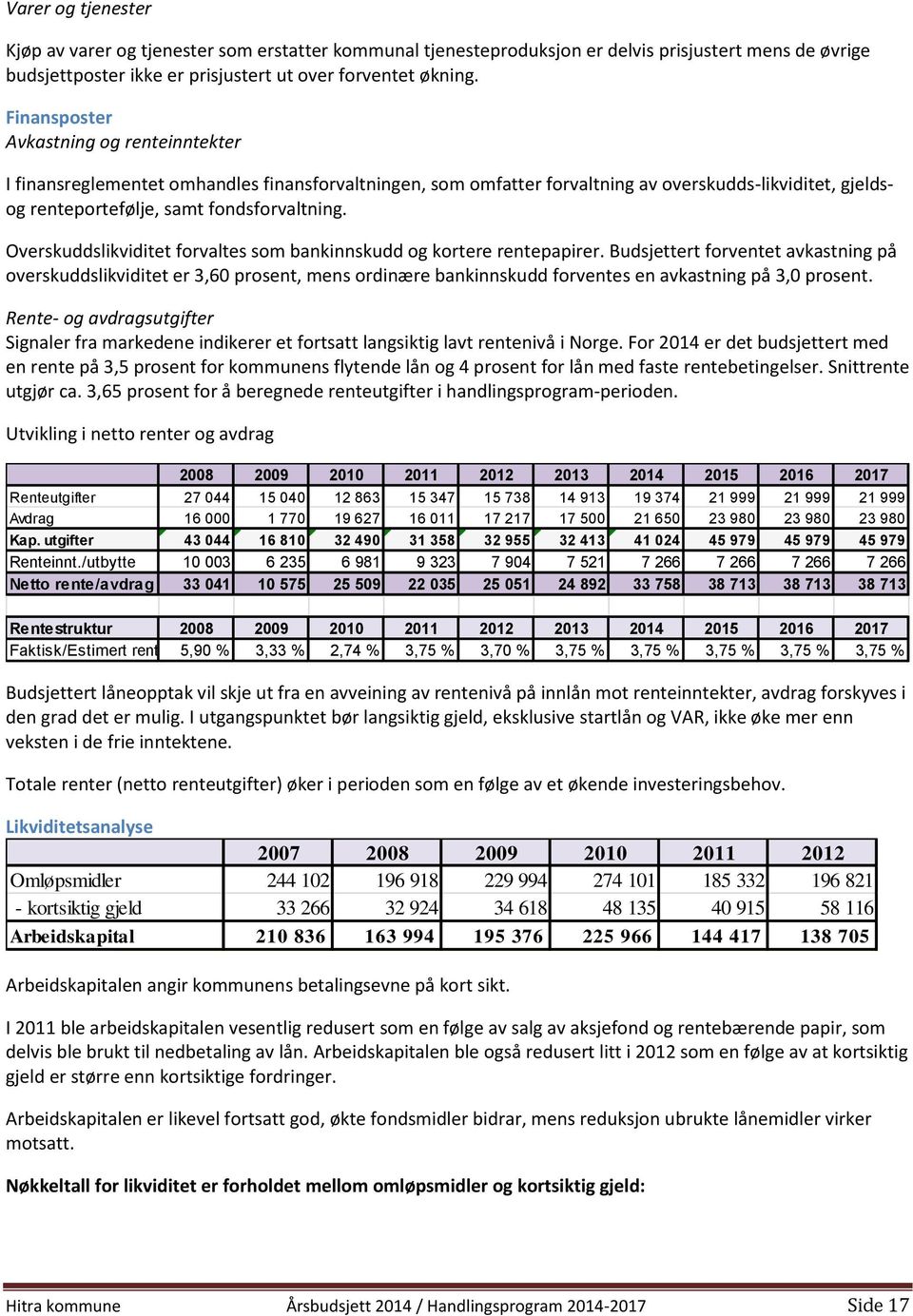 Overskuddslikviditet forvaltes som bankinnskudd og kortere rentepapirer.