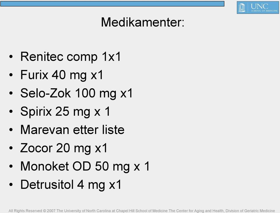 mg x 1 Marevan etter liste Zocor 20 mg