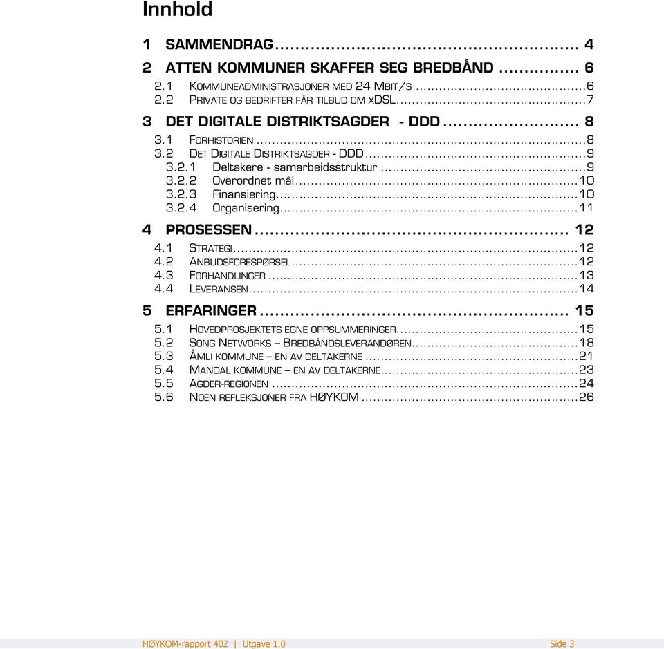 ..10 3.2.4 Organisering...11 4 PROSESSEN... 12 4.1 STRATEGI...12 4.2 ANBUDSFORESPØRSEL...12 4.3 FORHANDLINGER...13 4.4 LEVERANSEN...14 5 ERFARINGER... 15 5.