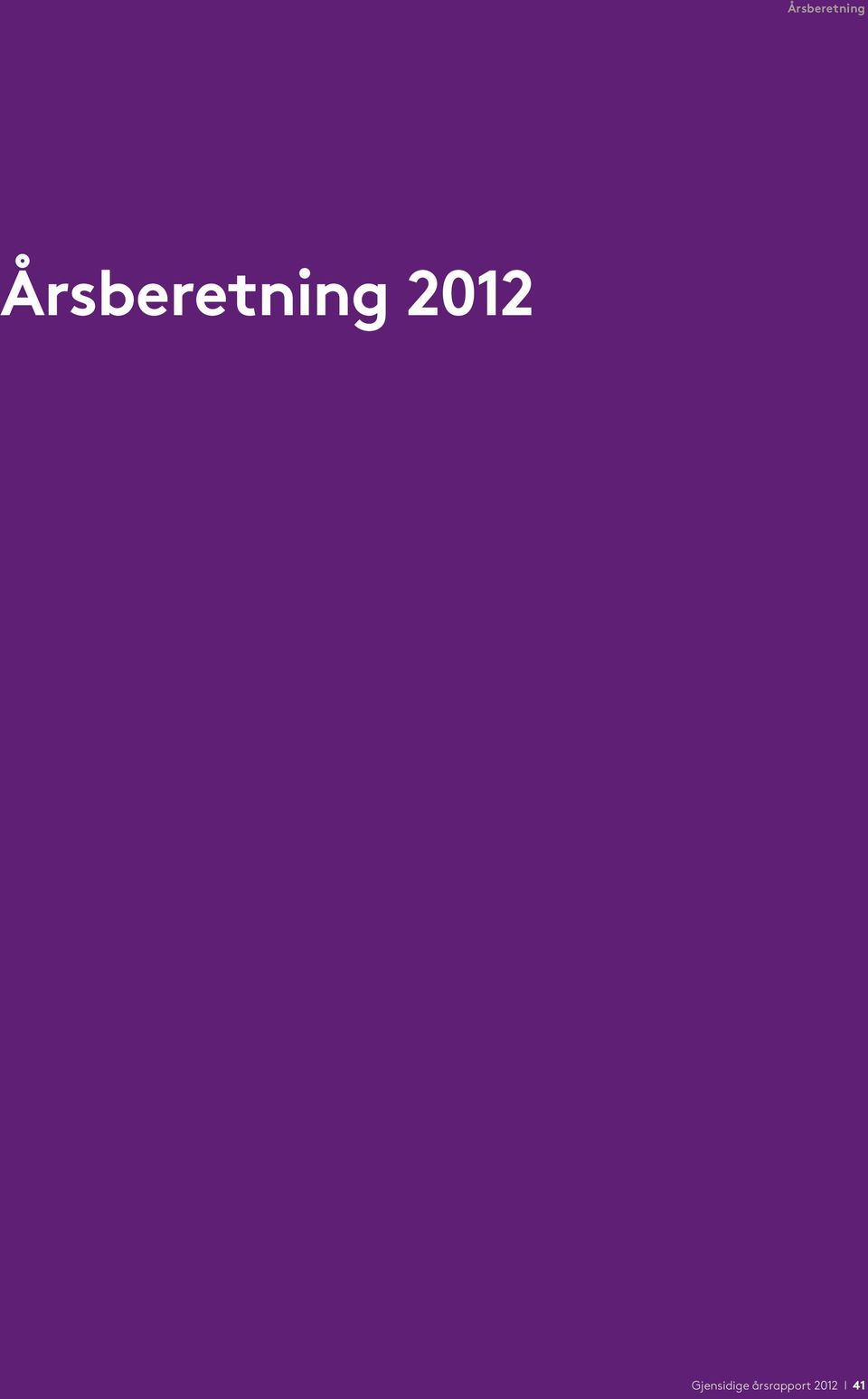 årsrapport 2012