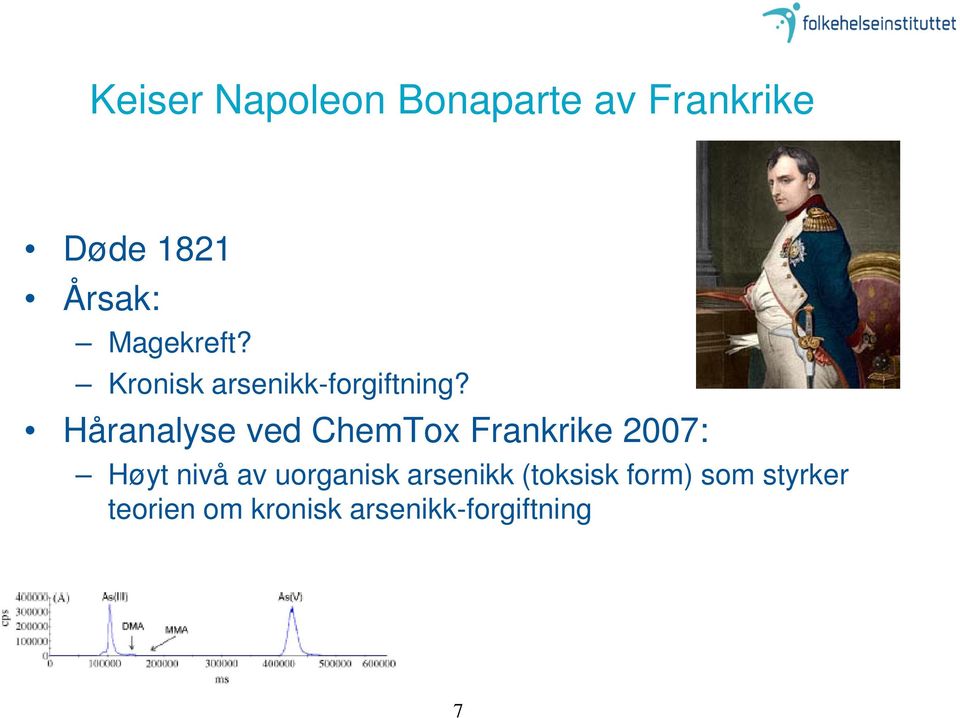 Håranalyse ved ChemTox Frankrike 2007: Høyt nivå av