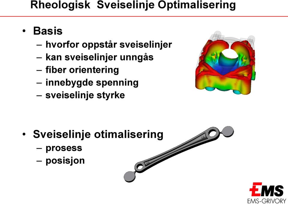 unngås fiber orientering innebygde spenning