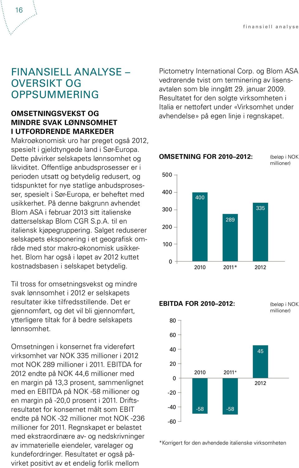 Offentlige anbudsprosesser er i perioden utsatt og betydelig redusert, og tidspunktet for nye statlige anbudsprosesser, spesielt i Sør-Europa, er beheftet med usikkerhet.