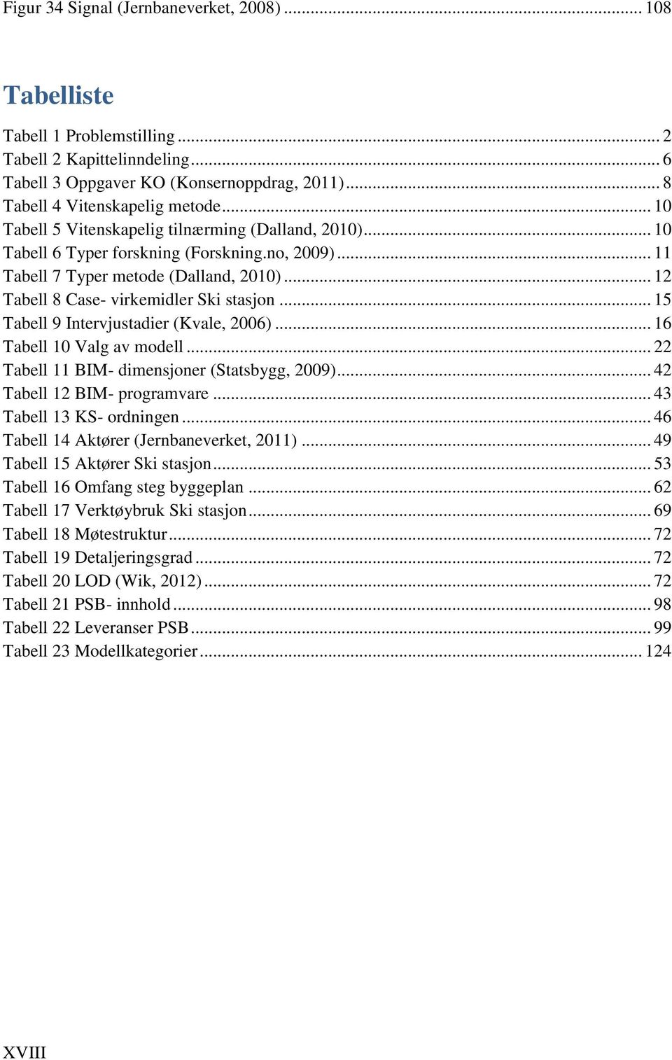 .. 15 Tabell 9 Intervjustadier (Kvale, 2006)... 16 Tabell 10 Valg av modell... 22 Tabell 11 BIM- dimensjoner (Statsbygg, 2009)... 42 Tabell 12 BIM- programvare... 43 Tabell 13 KS- ordningen.