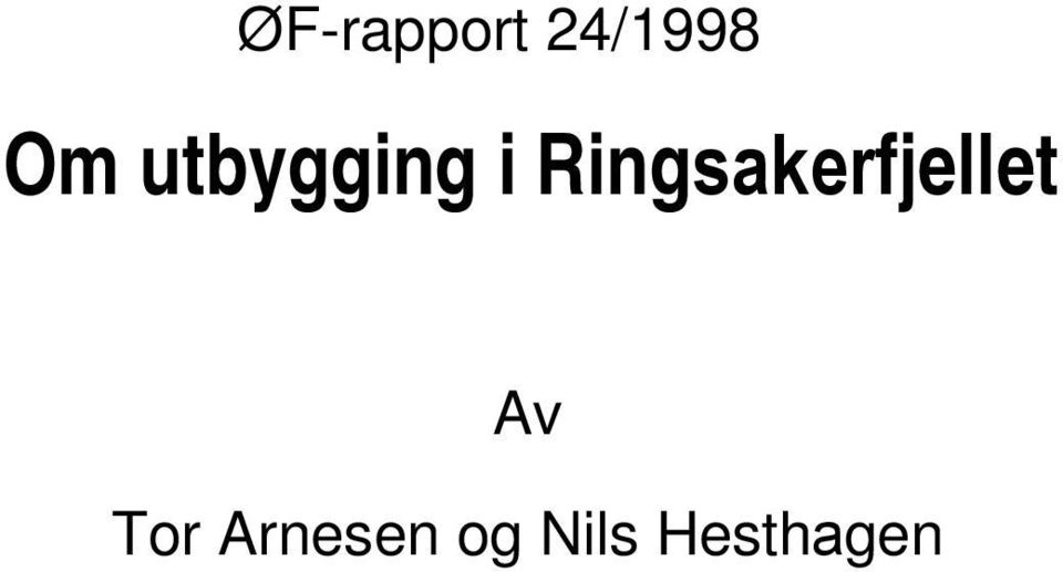 Ringsakerfjellet Av