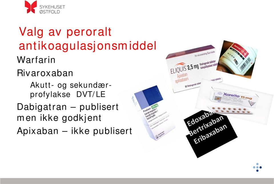 sekundærprofylakse DVT/LE Dabigatran publisert