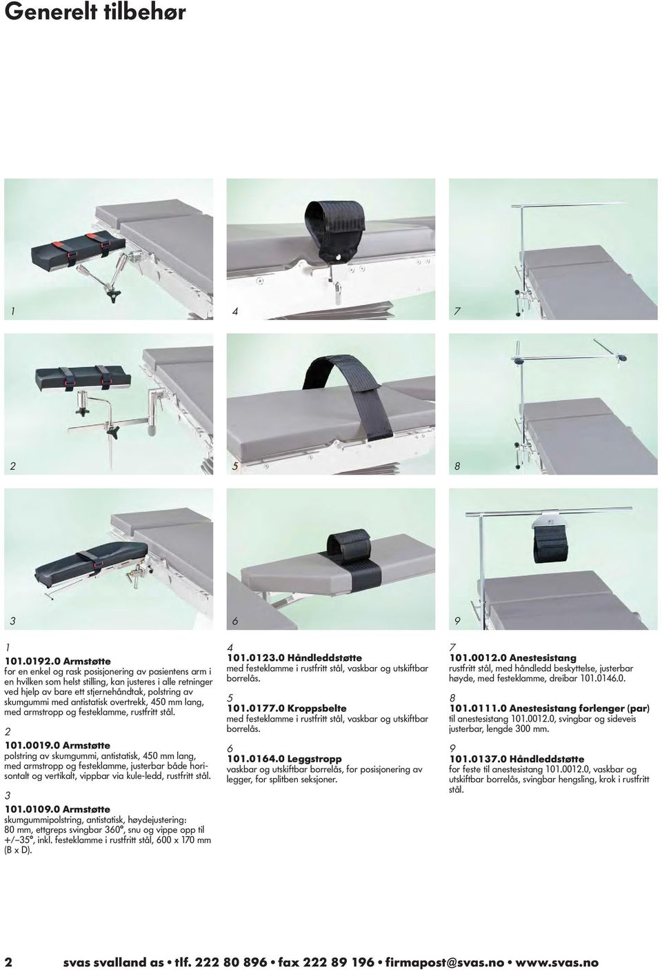 antistatisk overtrekk, 0 mm lang, med armstropp og festeklamme, rustfritt stål. 0.009.