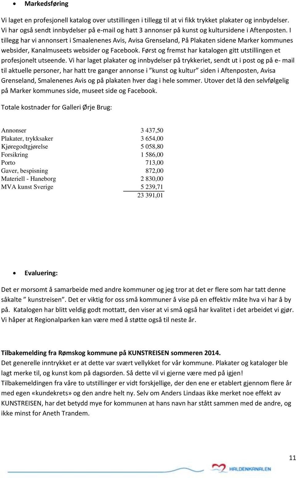 I tillegg har vi annonsert i Smaalenenes Avis, Avisa Grenseland, På Plakaten sidene Marker kommunes websider, Kanalmuseets websider og Facebook.