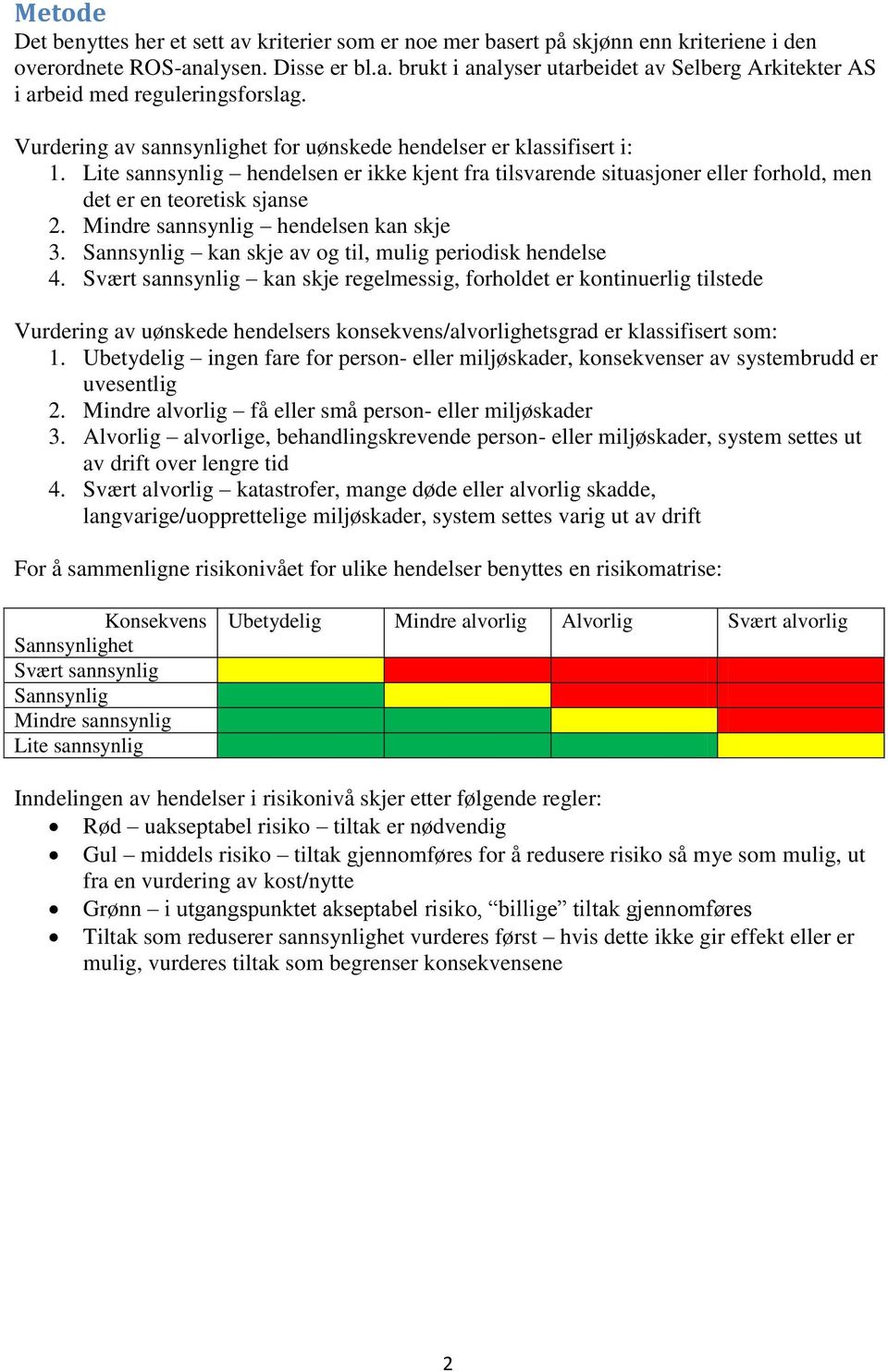 Sannsynlig kan skje av og til, mulig periodisk hendelse 4.