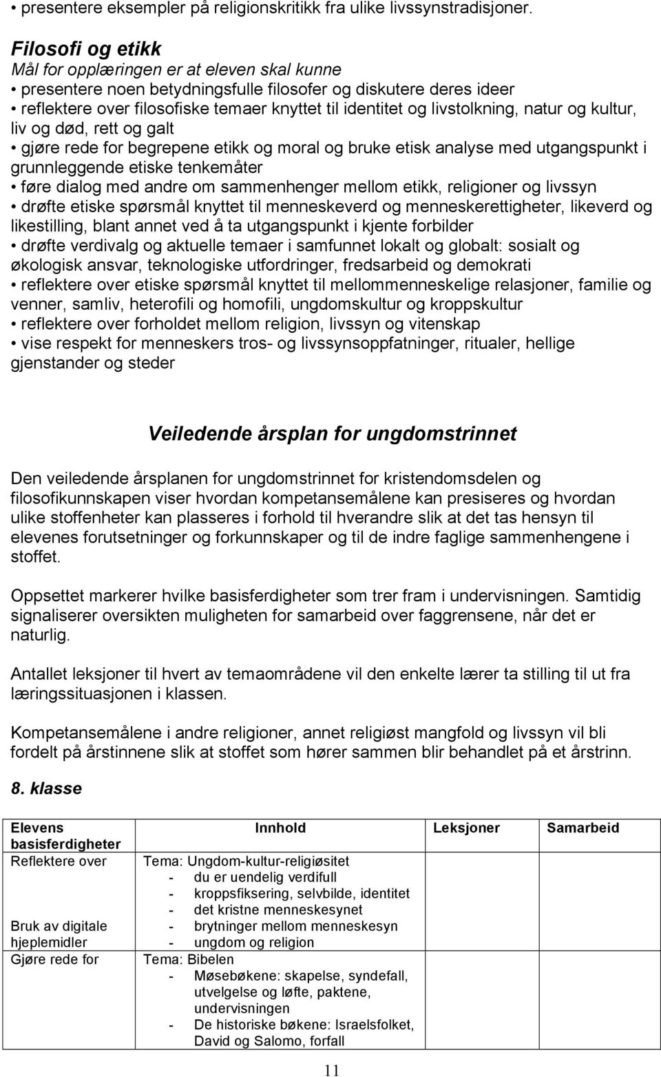 galt gjøre rede for begrepene etikk og moral og bruke etisk analyse med utgangspunkt i grunnleggende etiske tenkemåter føre dialog med andre om sammenhenger mellom etikk, religioner og livssyn drøfte