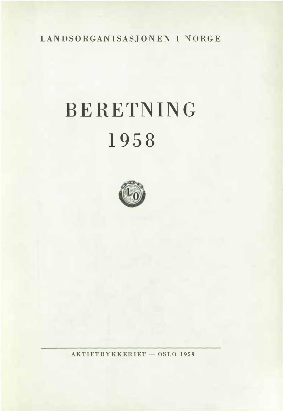 BERETNING 1958