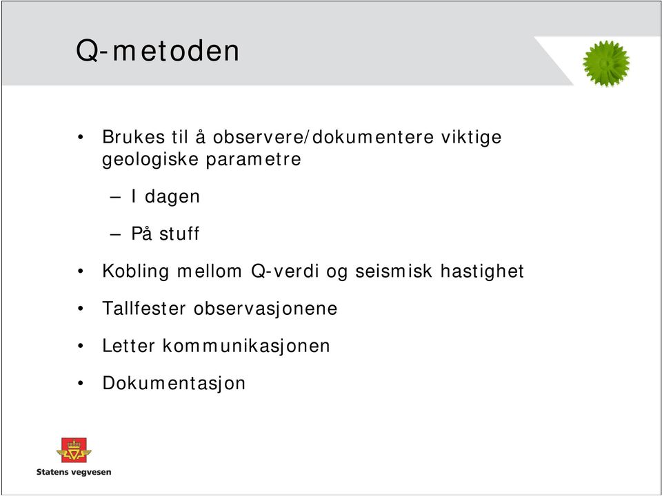 Kobling mellom Q-verdi og seismisk hastighet