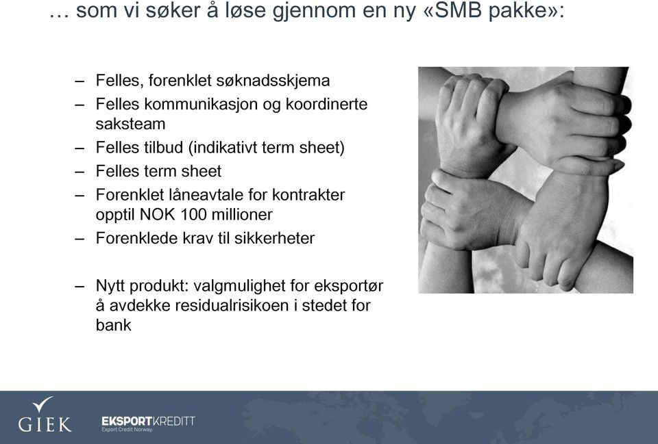 sheet Forenklet låneavtale for kontrakter opptil NOK 100 millioner Forenklede krav til