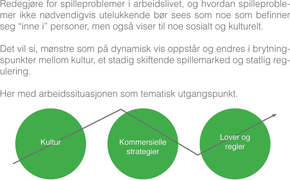 Det vil si, mønstre som på dynamisk vis oppstår og endres i brytningspunkter mellom kultur, et stadig skiftende