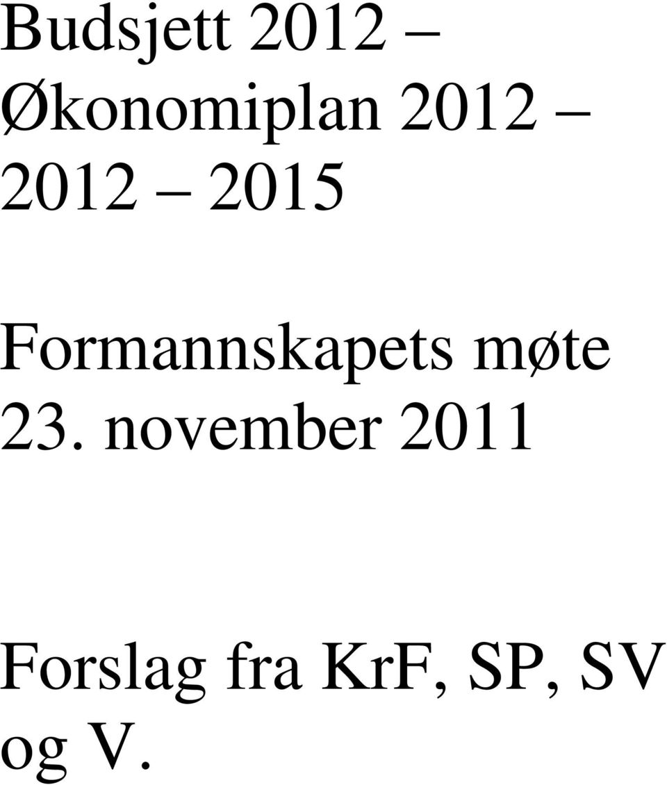 Formannskapets møte 23.