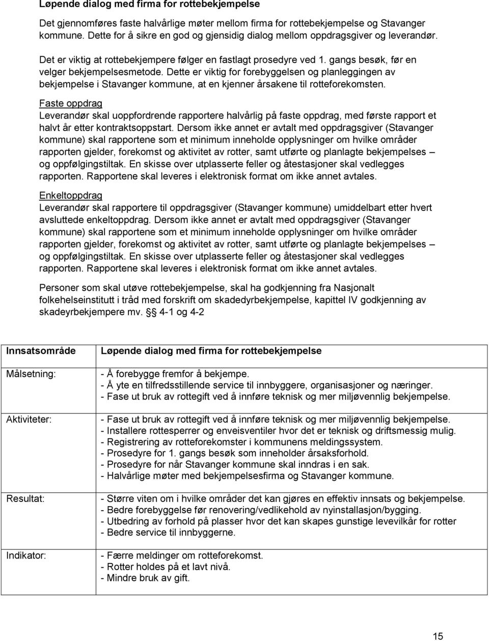 Dette er viktig for forebyggelsen og planleggingen av bekjempelse i Stavanger kommune, at en kjenner årsakene til rotteforekomsten.