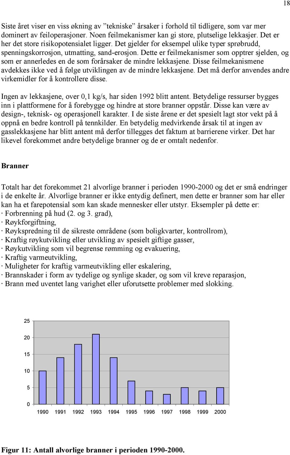 Dette er feilmekanismer som opptrer sjelden, og som er annerledes en de som forårsaker de mindre lekkasjene. Disse feilmekanismene avdekkes ikke ved å følge utviklingen av de mindre lekkasjene.