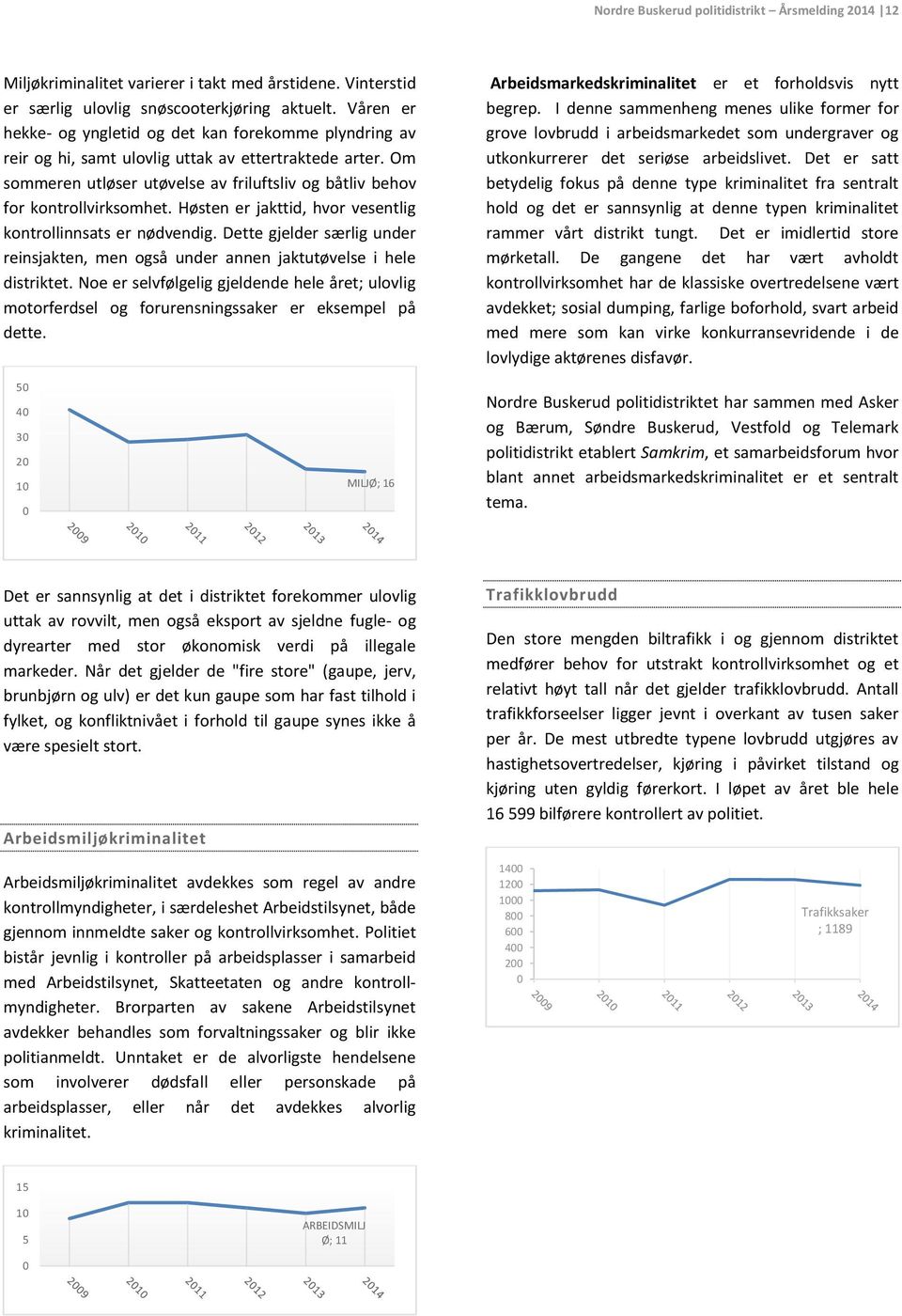 Høsten er jakttid, hvor vesentlig kontrollinnsats er nødvendig. Dette gjelder særlig under reinsjakten, men også under annen jaktutøvelse i hele distriktet.