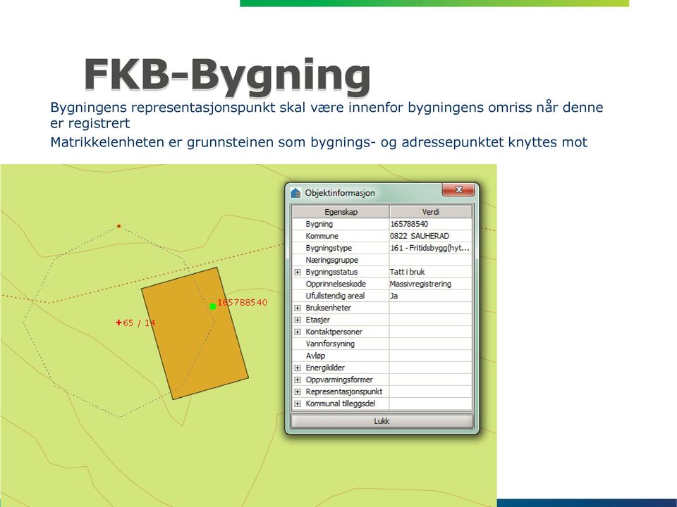 denne er registrert Matrikkelenheten er