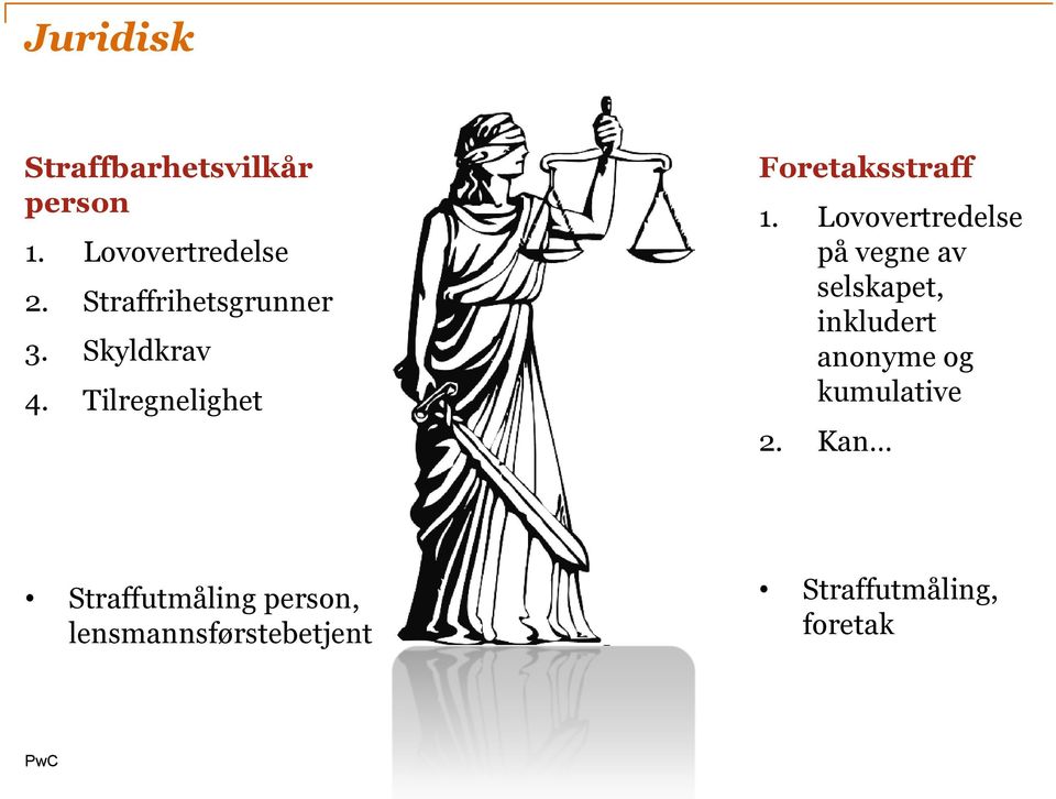 Lovovertredelse på vegne av selskapet, inkludert anonyme og