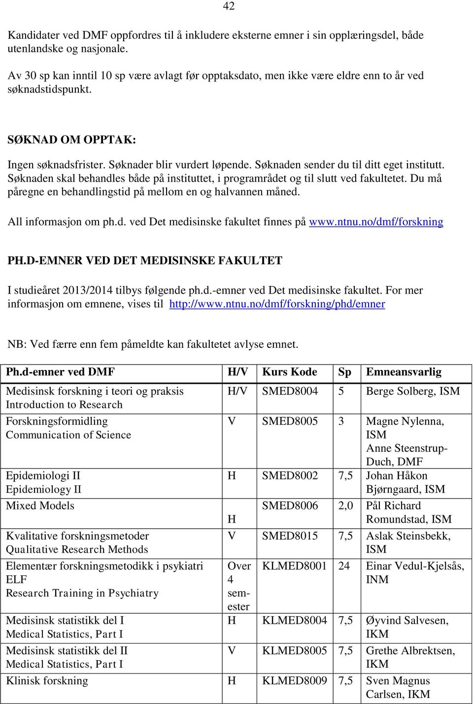 Søknaden sender du til ditt eget institutt. Søknaden skal behandles både på instituttet, i programrådet og til slutt ved fakultetet. Du må påregne en behandlingstid på mellom en og halvannen måned.