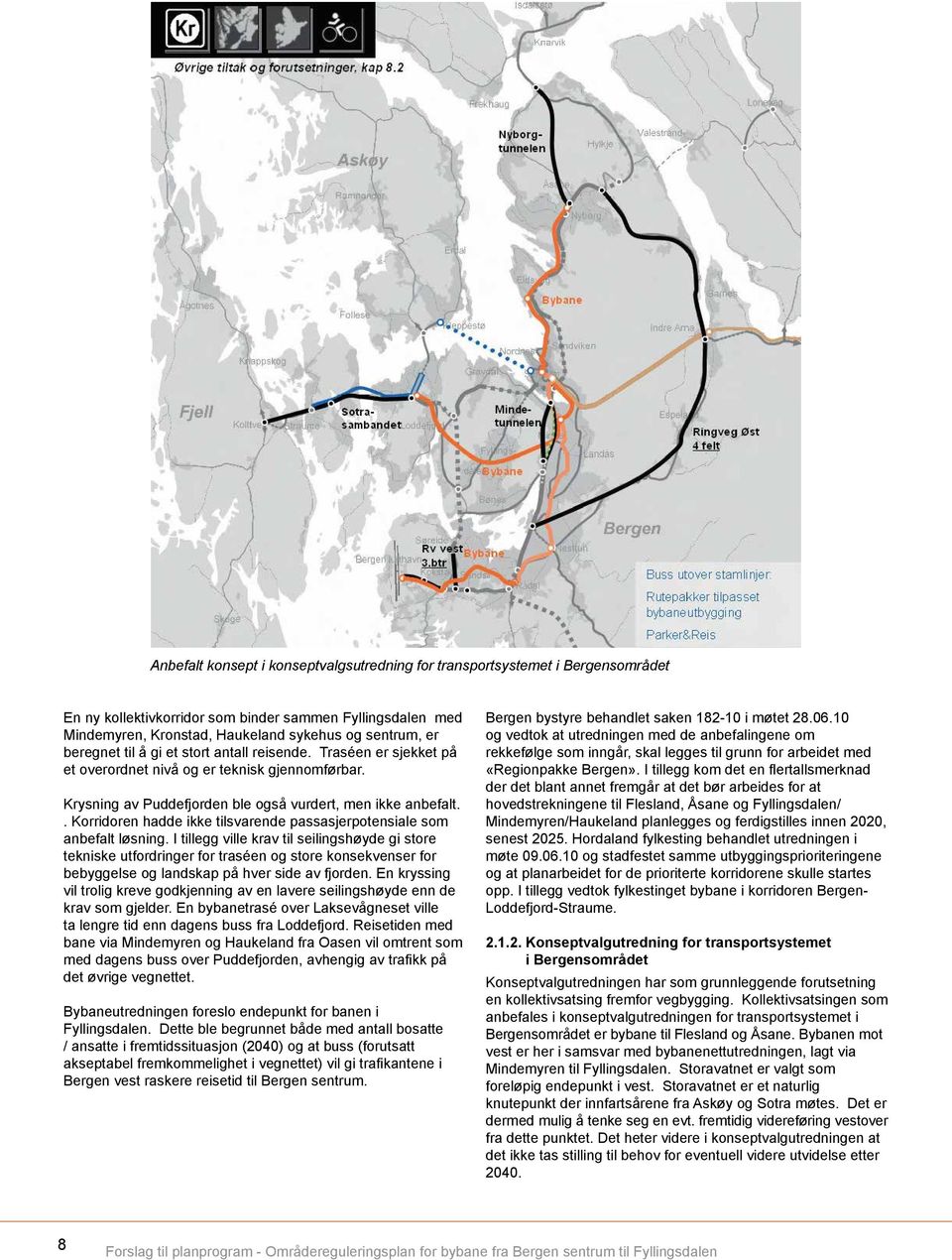 . Korridoren hadde ikke tilsvarende passasjerpotensiale som anbefalt løsning.