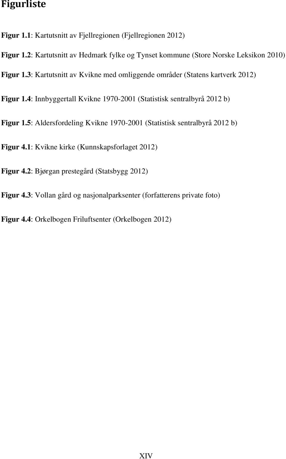 3: Kartutsnitt av Kvikne med omliggende områder (Statens kartverk 2012) Figur 1.4: Innbyggertall Kvikne 1970-2001 (Statistisk sentralbyrå 2012 b) Figur 1.