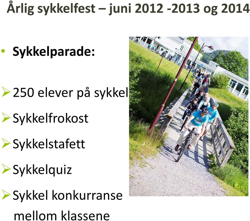 sykkel Sykkelfrokost Sykkelstafett