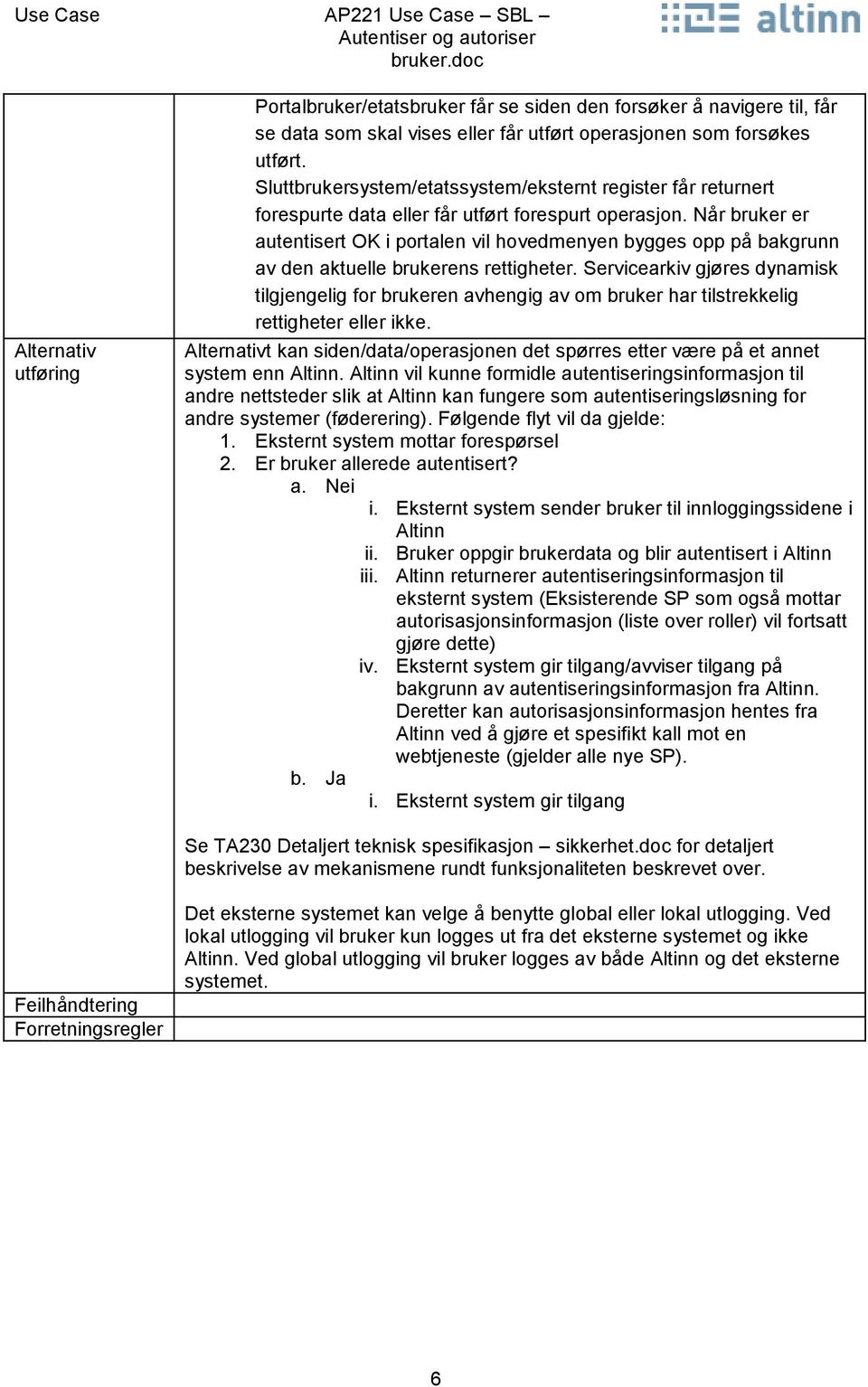 Når bruker er autentisert OK i portalen vil hovedmenyen bygges opp på bakgrunn av den aktuelle brukerens rettigheter.