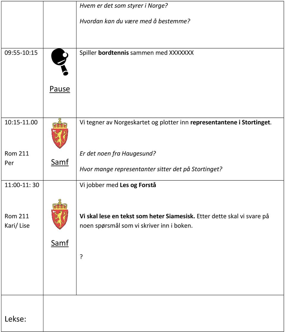 00 Vi tegner av Norgeskartet og plotter inn representantene i Stortinget.