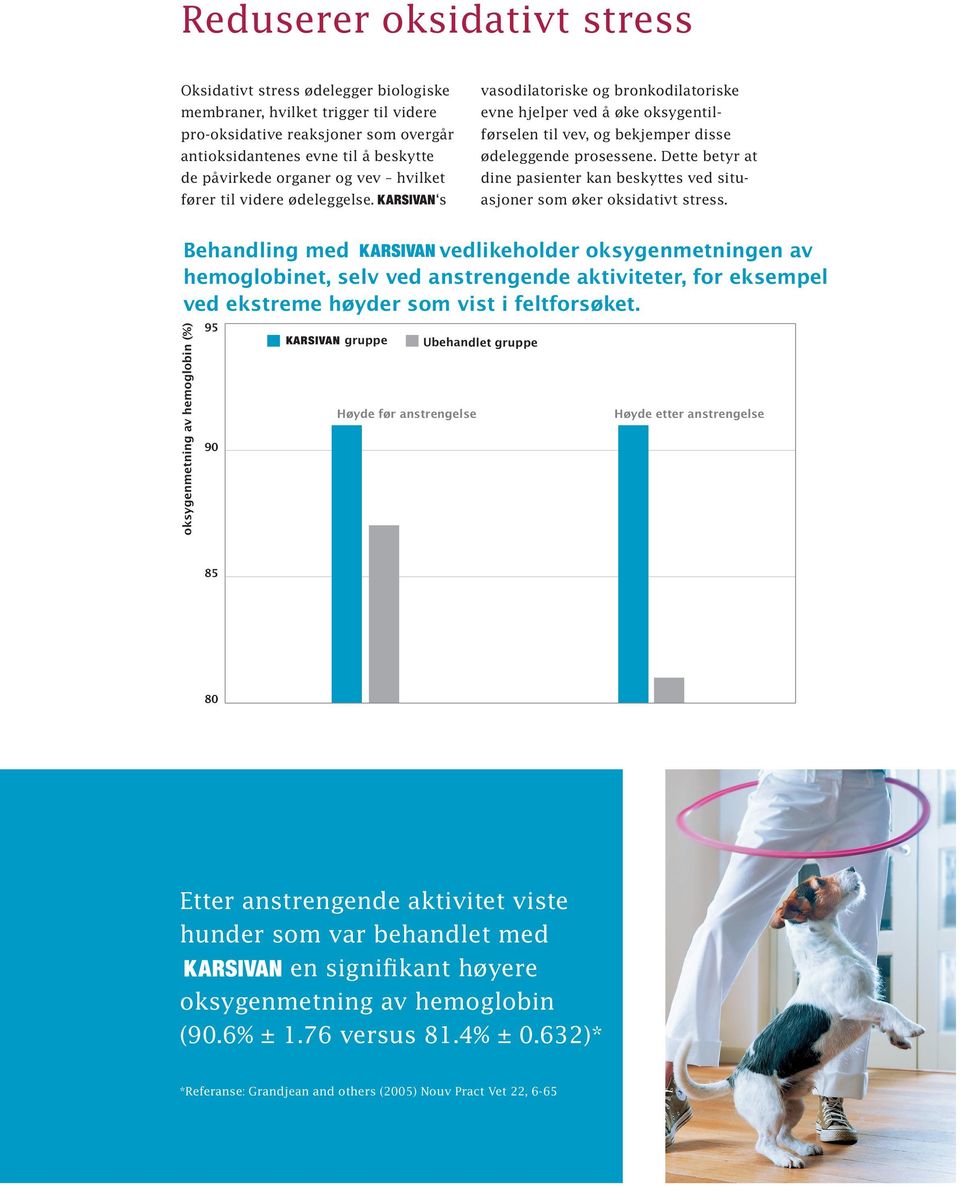 Dette betyr at dine pasienter kan beskyttes ved situasjoner som øker oksidativt stress.