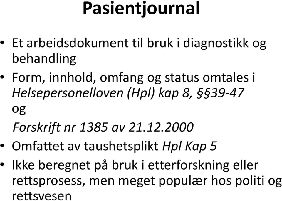 Forskrift nr 1385 av 21.12.