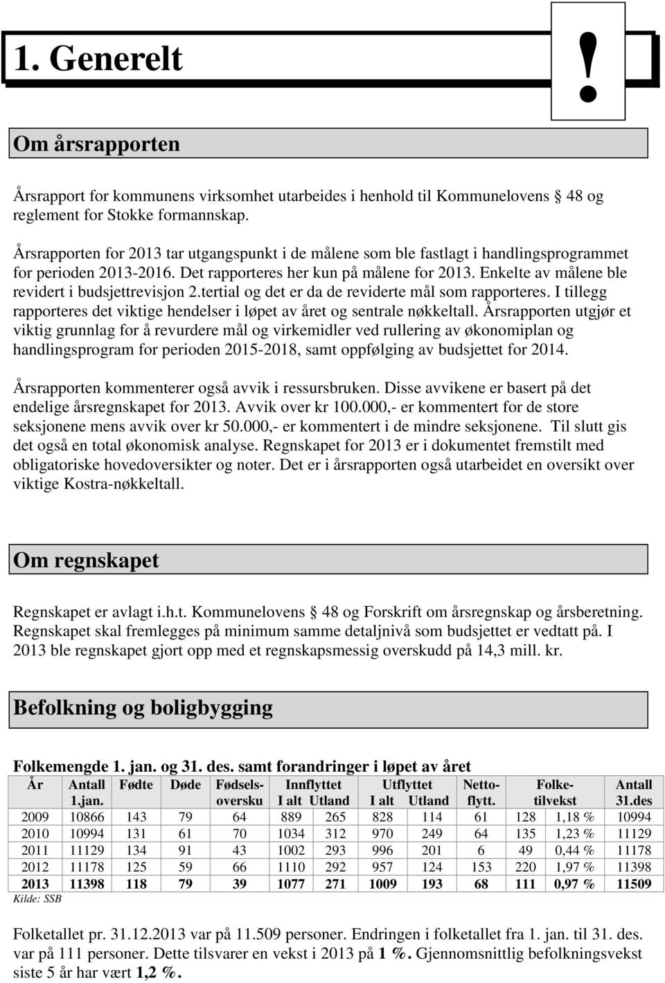 Enkelte av målene ble revidert i budsjettrevisjon 2.tertial og det er da de reviderte mål som rapporteres. I tillegg rapporteres det viktige hendelser i løpet av året og sentrale nøkkeltall.