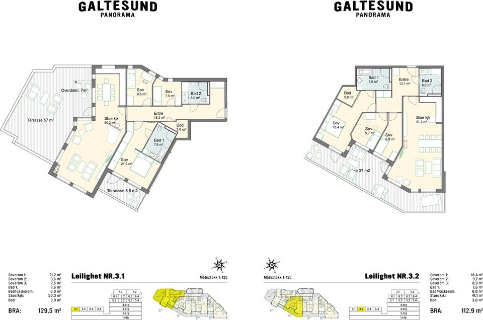 3.2 112,9 m² 9,7 m² TrappHeis 1 49,5 m² 15,9 m² Terrasse 17 m2 nr.3.4 12 3,1 m² 20,5 m² 4 6,9 m² Plan leiligheter 3.etasje A100302 13,9 m² Kontor 5 Kontor 6 7 2 16.02.11 RLD 12.04.