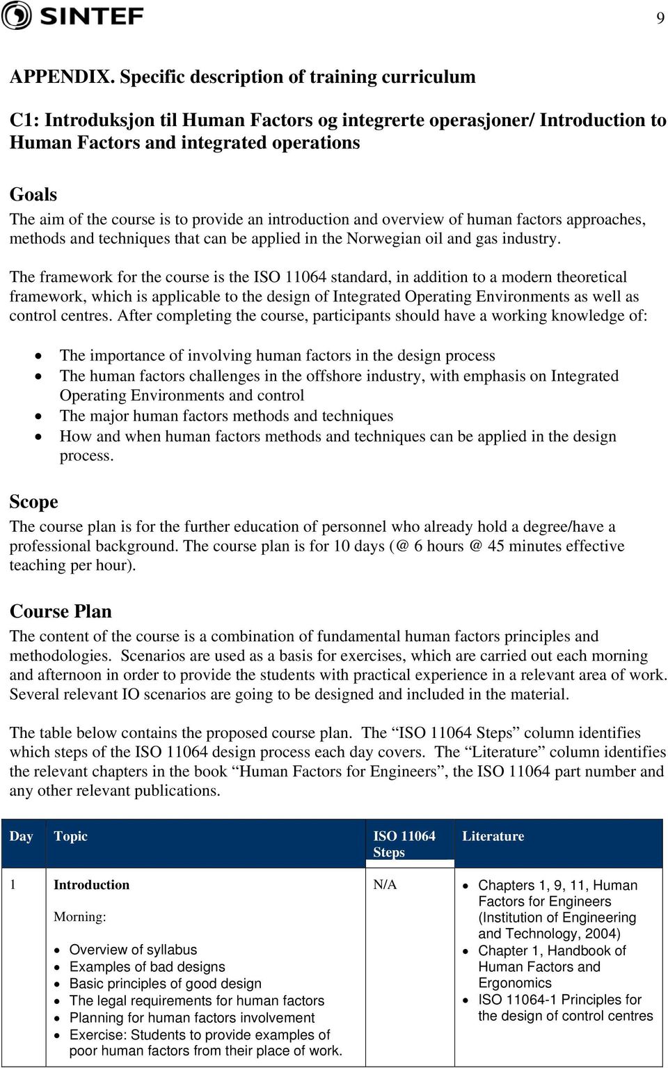 provide an introduction and overview of human factors approaches, methods and techniques that can be applied in the Norwegian oil and gas industry.