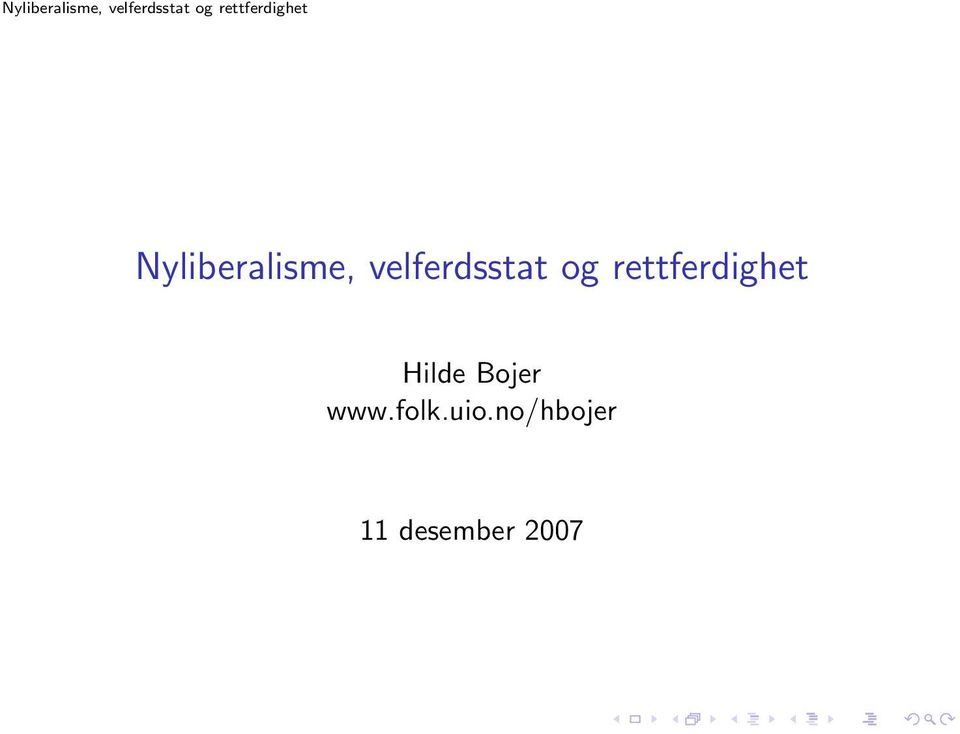 rettferdighet Hilde