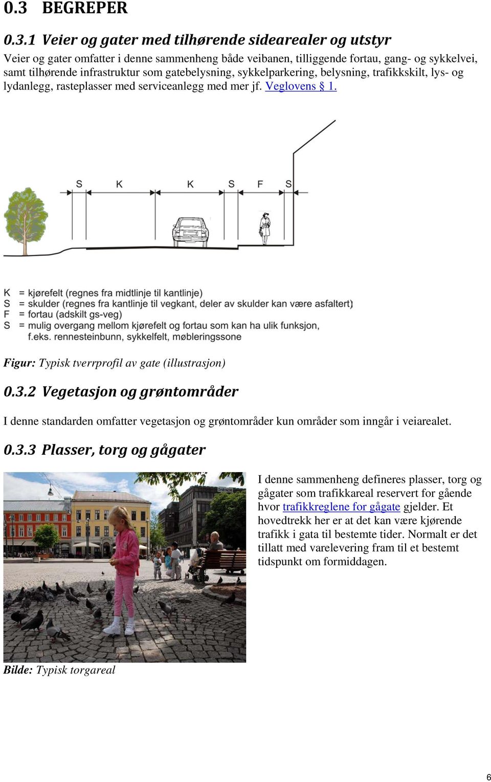 2 Vegetasjon og grøntområder I denne standarden omfatter vegetasjon og grøntområder kun områder som inngår i veiarealet. 0.3.