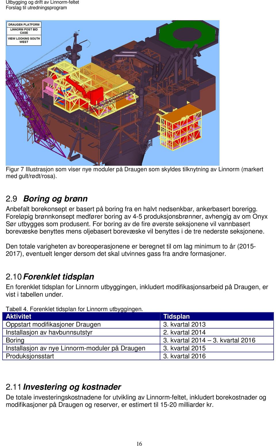 Foreløpig brønnkonsept medfører boring av 4-5 produksjonsbrønner, avhengig av om Onyx Sør utbygges som produsent.