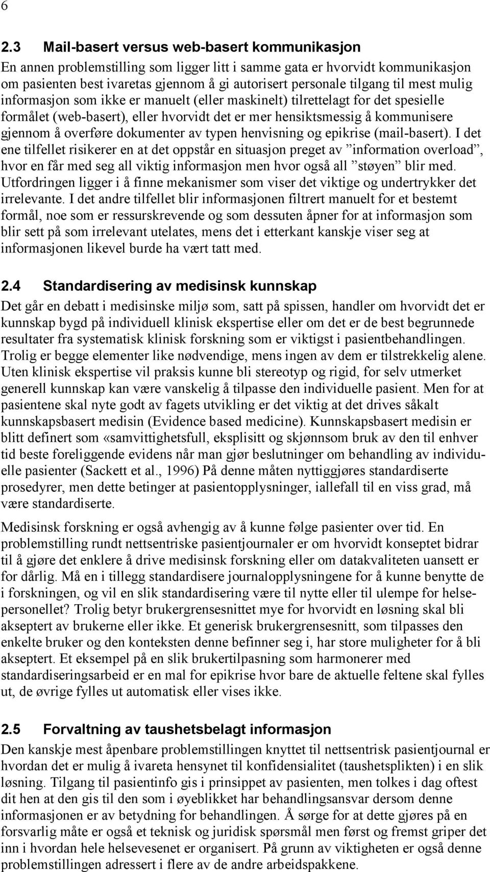 dokumenter av typen henvisning og epikrise (mail-basert).