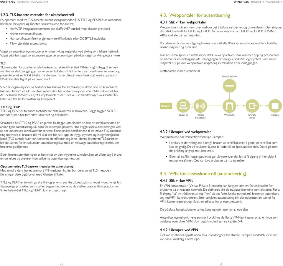 Har sertifikatverifisering: gjennom sertifikatkjede eller OCSP TLS-utvidelse. Tilbyr gjensidig autentisering.