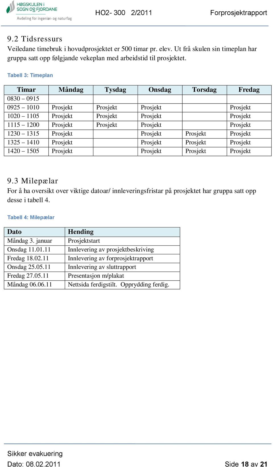 Prosjekt 1230 1315 Prosjekt Prosjekt Prosjekt Prosjekt 1325 1410 Prosjekt Prosjekt Prosjekt Prosjekt 1420 1505 Prosjekt Prosjekt Prosjekt Prosjekt 9.