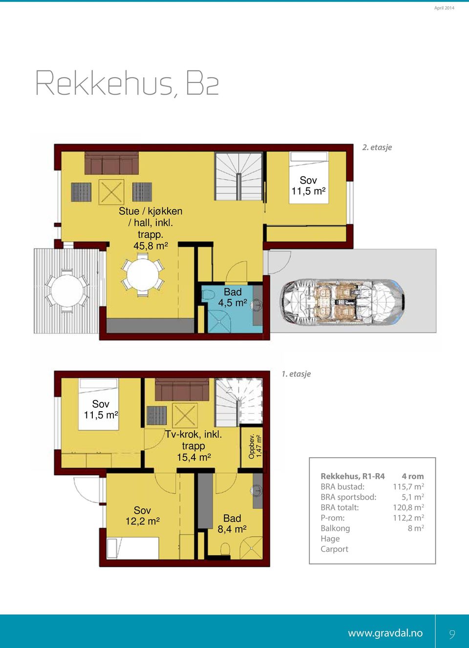 etasje Plan 1 11,5 m² Tv-krok, inkl.