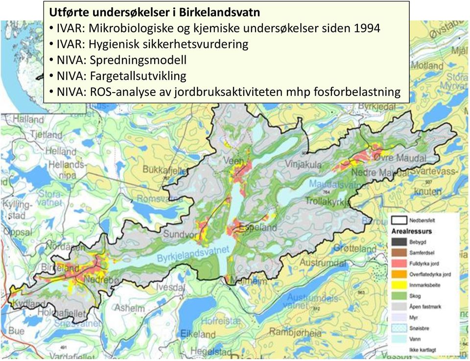 sikkerhetsvurdering NIVA: Spredningsmodell NIVA: