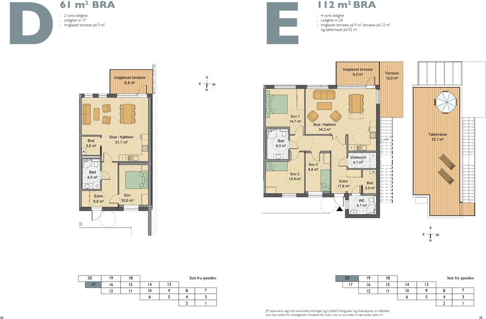 m² tue / Kjøkken,0 m² ov 1 14,7 m² ov 2 12,8 m² ov 1 14,7 m² tue / Kjøkken 34,2 m² ov 3,0 m² ov 3 ov 2 12,8 m², m² tue / Kjøkken 34,2 m² Vaskerom 4,1 m² 3,0 m², m² Vaskerom 4,1 m² 3,0 m² Takterrasse