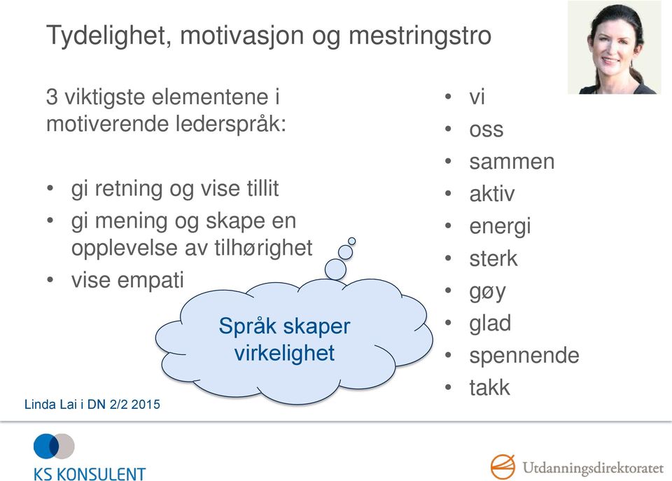 en opplevelse av tilhørighet vise empati Linda Lai i DN 2/2 2015