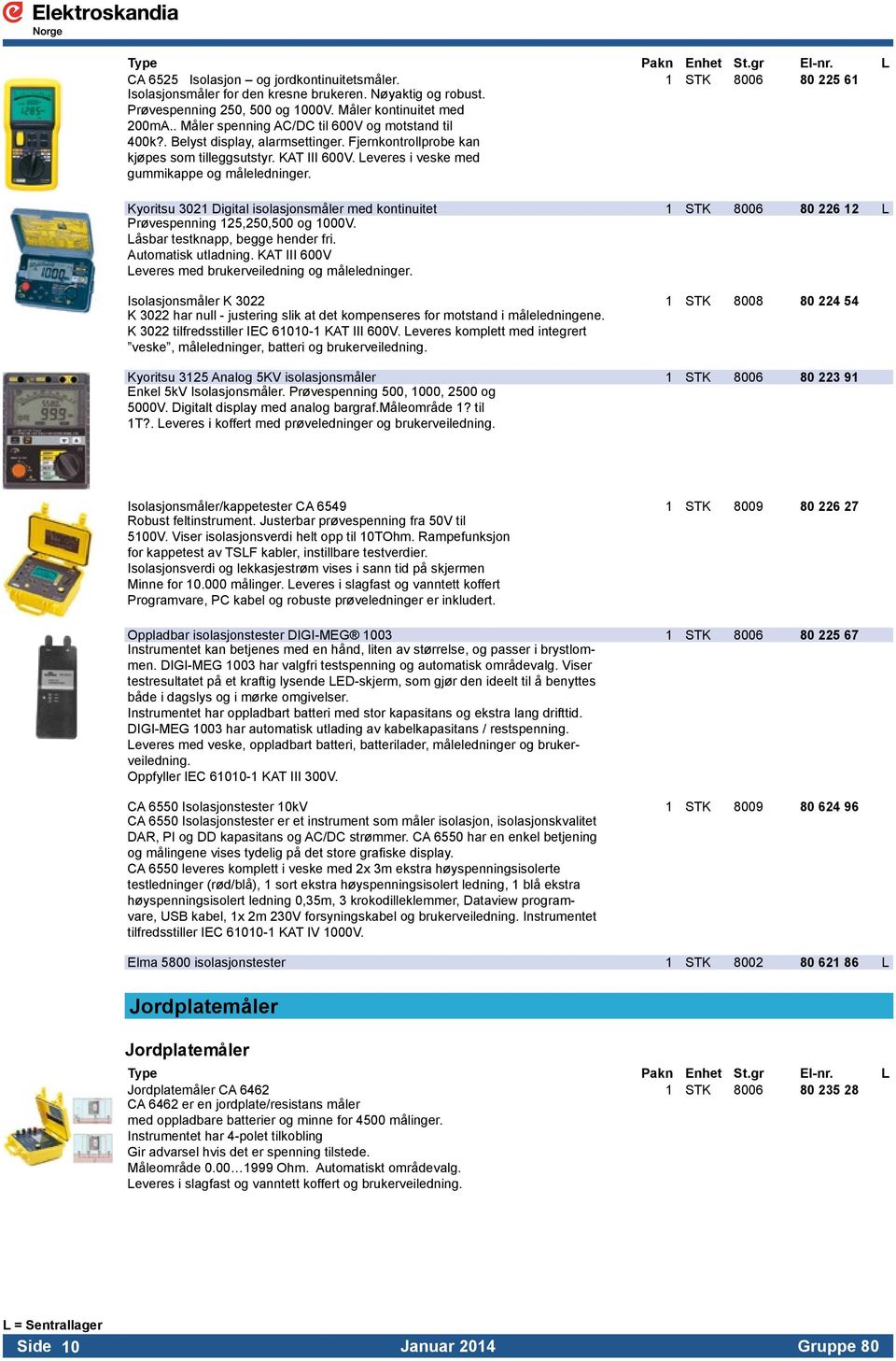 Kyoritsu 3021 Digital isolasjonsmåler med kontinuitet 1 STK 8006 80 226 12 L Prøvespenning 125,250,500 og 1000V. Låsbar testknapp, begge hender fri. Automatisk utladning.